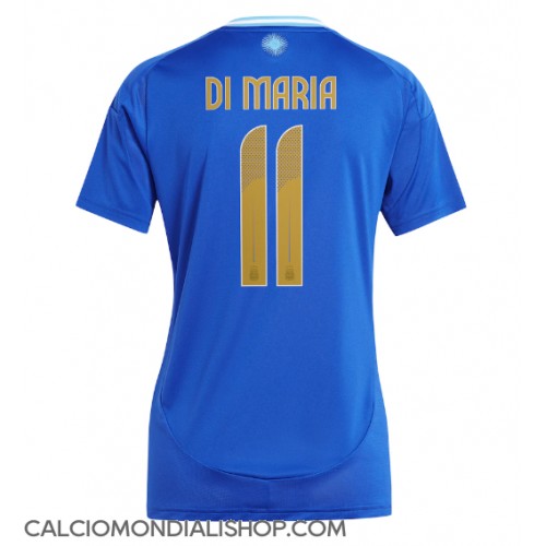 Maglie da calcio Argentina Angel Di Maria #11 Seconda Maglia Femminile Copa America 2024 Manica Corta